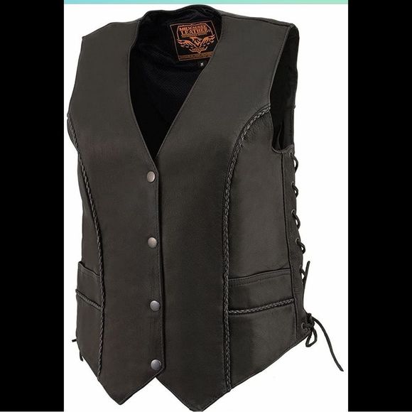 Milwaukee Jackets & Coats Nwt Milwaukee Womens Leather Vest With